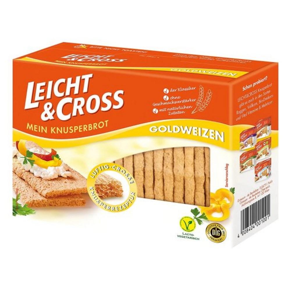 Leicht Cross Crispbread Golden Wheat 8 pcs 8 x 125g