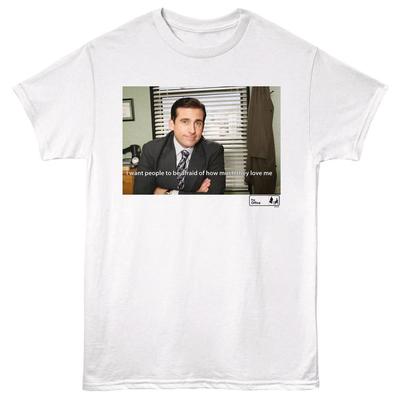 The Office TV Show Michael Scott Affraid Of How Much They Love Me Men's T Shirt