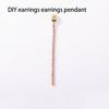 Earring Long Chain Rhinestone Fashion Earring Back Jewelry Finding DIY Craft Accessory for Professional