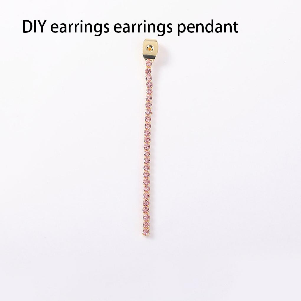 Earring Long Chain Rhinestone Fashion Earring Back Jewelry Finding DIY Craft Accessory for Professional
