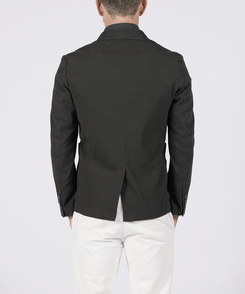 Panicale Grey Washed Casual Cotton Jacket