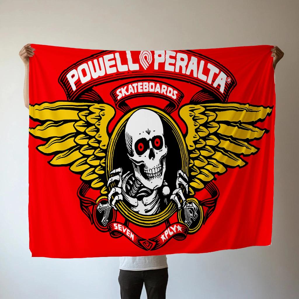 

Skateboard Inspired Plush Throw Blanket Soft Flannel Fleece for Sofa Couch and Bed Cozy Home Textile 100x150cm