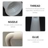 Sealant Applicator Sealant Silicone Tips Plastic Glass Glue Nozzles  Glass Glue Work