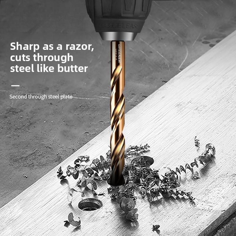 1-13mm Cobalt HSS Twist Drill Bit Straight Shank Hex Carbide Tip for Metal Stainless Steel Iron 304 Drilling