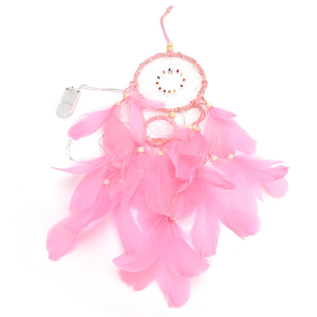 Traumfänger Wandbehang Traumfänger Anhänger für Wohnzimmer Schlafzimmer Studentenwohnheim HochzeitPink