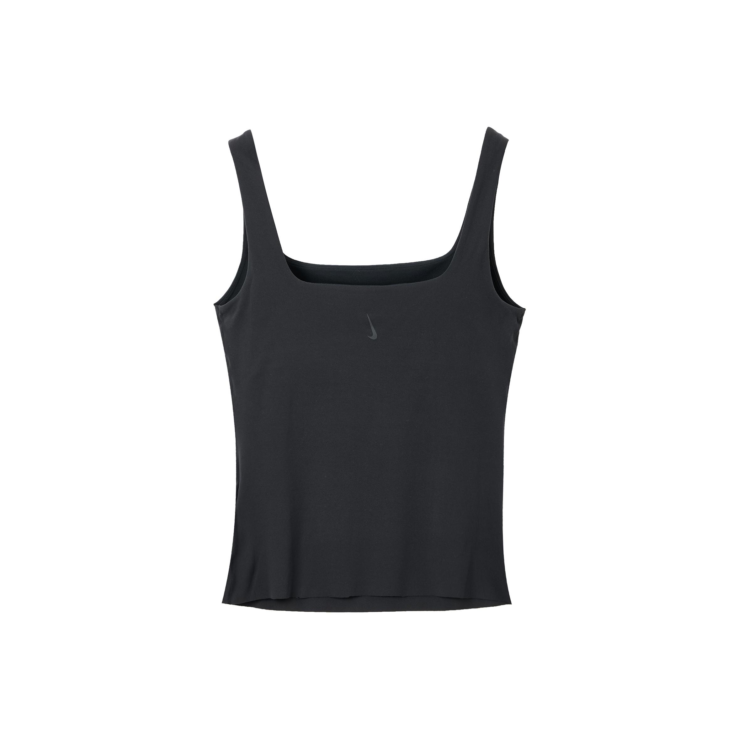 Nike Women's Black Yoga Luxe Training Sports Tank Top Tops Da0724-010 Cm