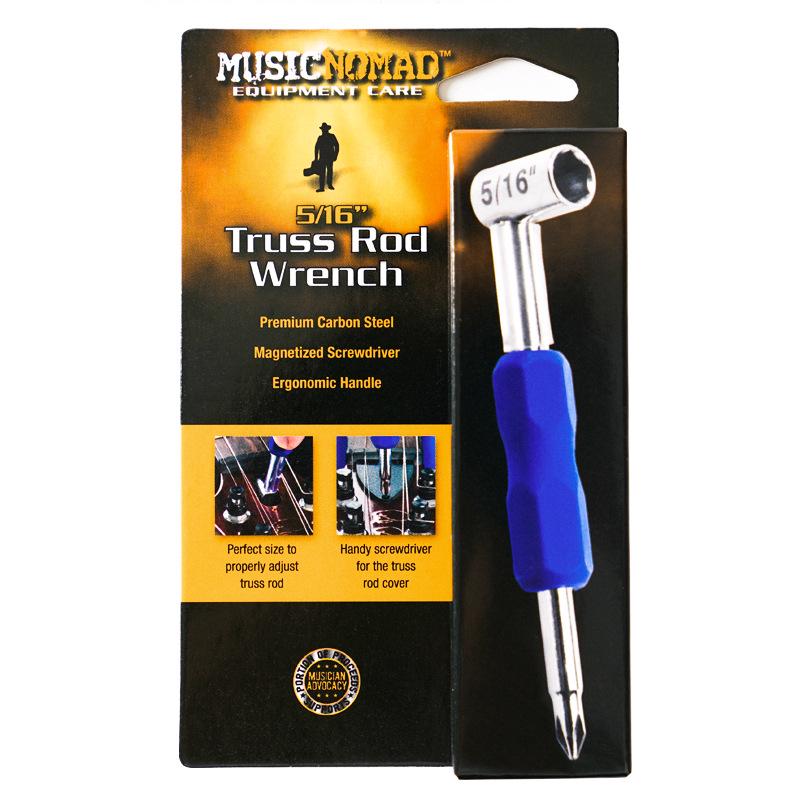 MusicNomad Guitar Care Kit: Headstock Rest, Fret Wrench, String Cutter.