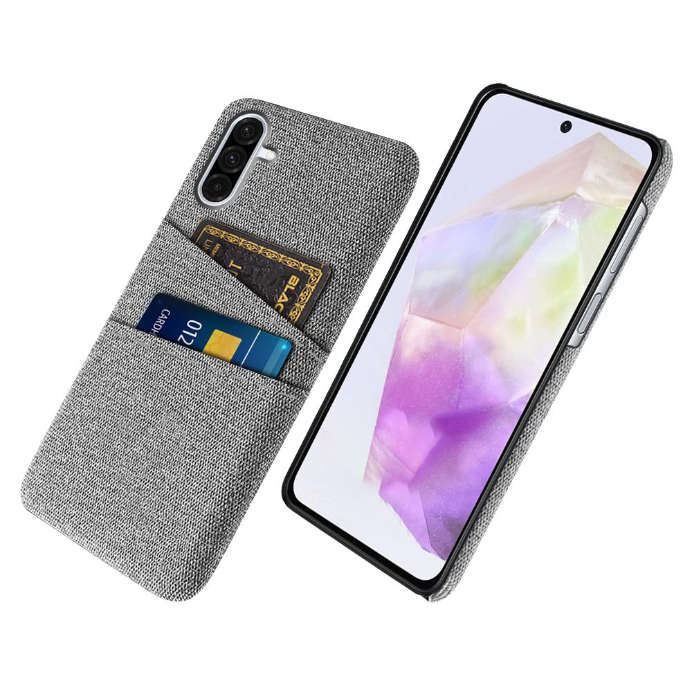 

For Samsung Galaxy A36 5G Case Cloth + Hard PC Phone Cover with Dual Card Slots G