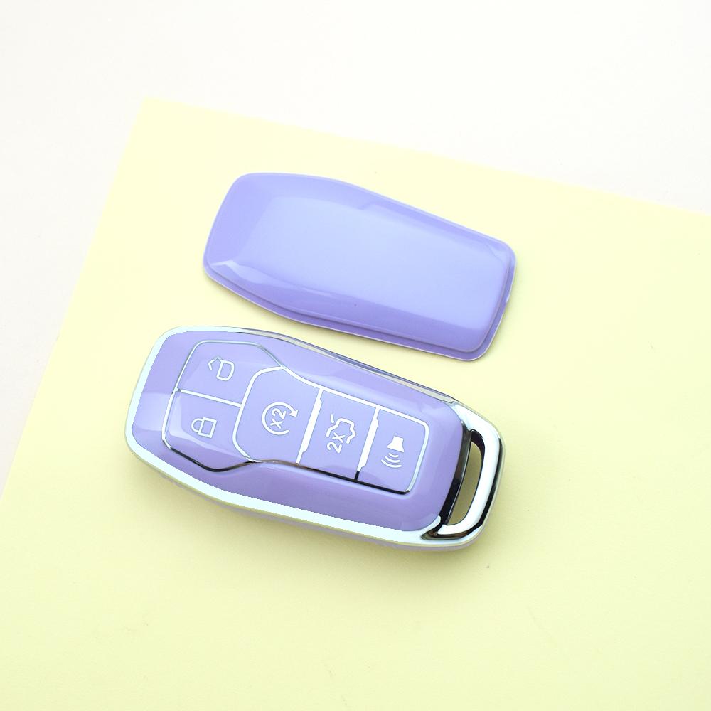 5 Buttons Keyless For Ford Edge Explorer Mustang Fusion F-150 Lincoln Mkz Mkc Platinum  F150 Lariat Tpu Car Key Case Cover