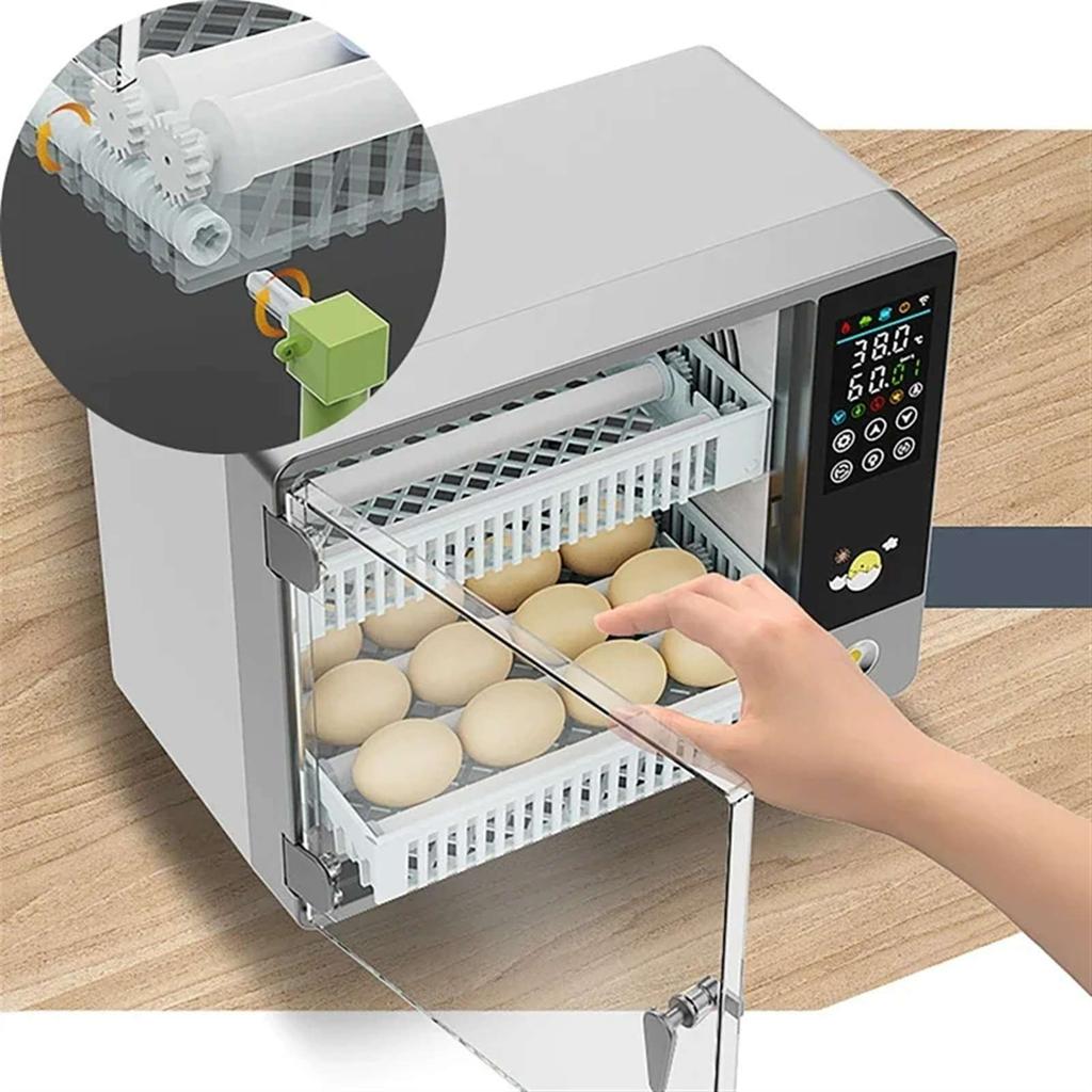 24 Egg Incubator, Fully Automatic, Egg Turning Function, Household Egg Incubator, With Temperature Control and Touch Screen