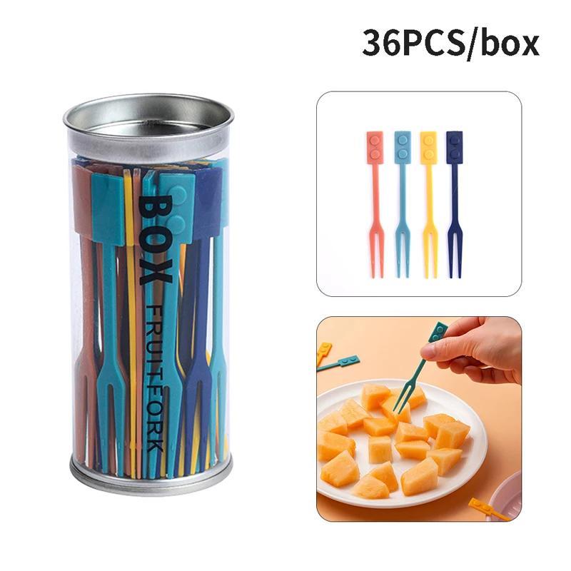 36 Pcs Disposable Bamboo Skewers Food Picks Buffet Cupcake Fruit Fork Party Cake Dessert Salad Vegetable Sticks Toothpick Tools