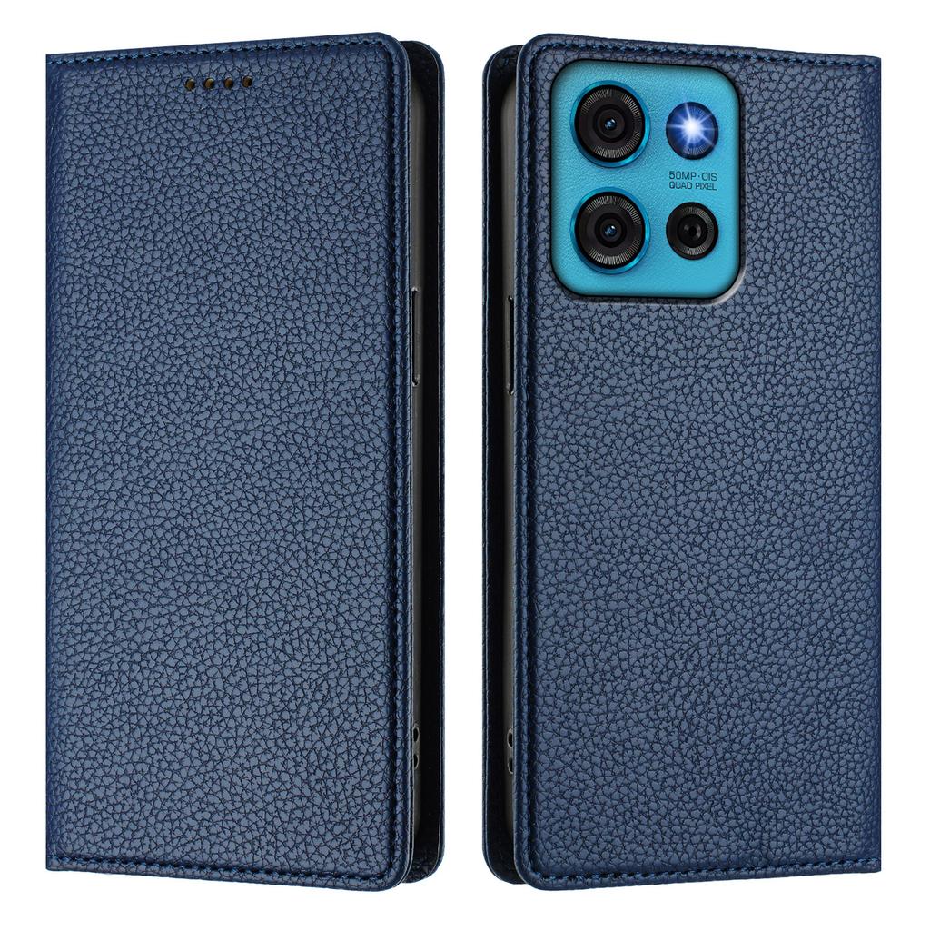 For Motorola Moto G75 5G Wallet Case RFID Blocking Litchi Texture Leather Mobile Cover