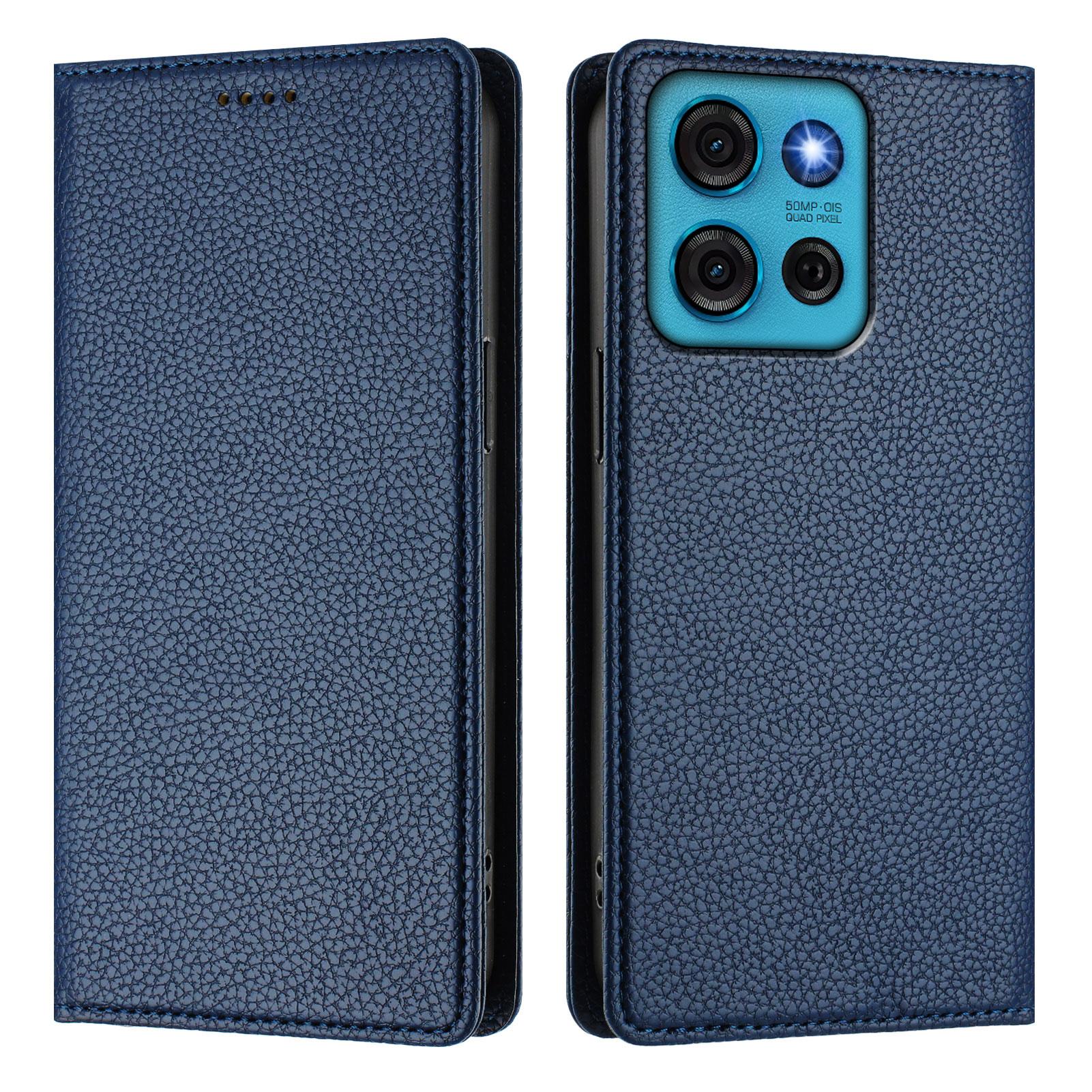 

For Motorola Moto G75 5G Wallet Case RFID Blocking Litchi Texture Leather Mobile Cover G