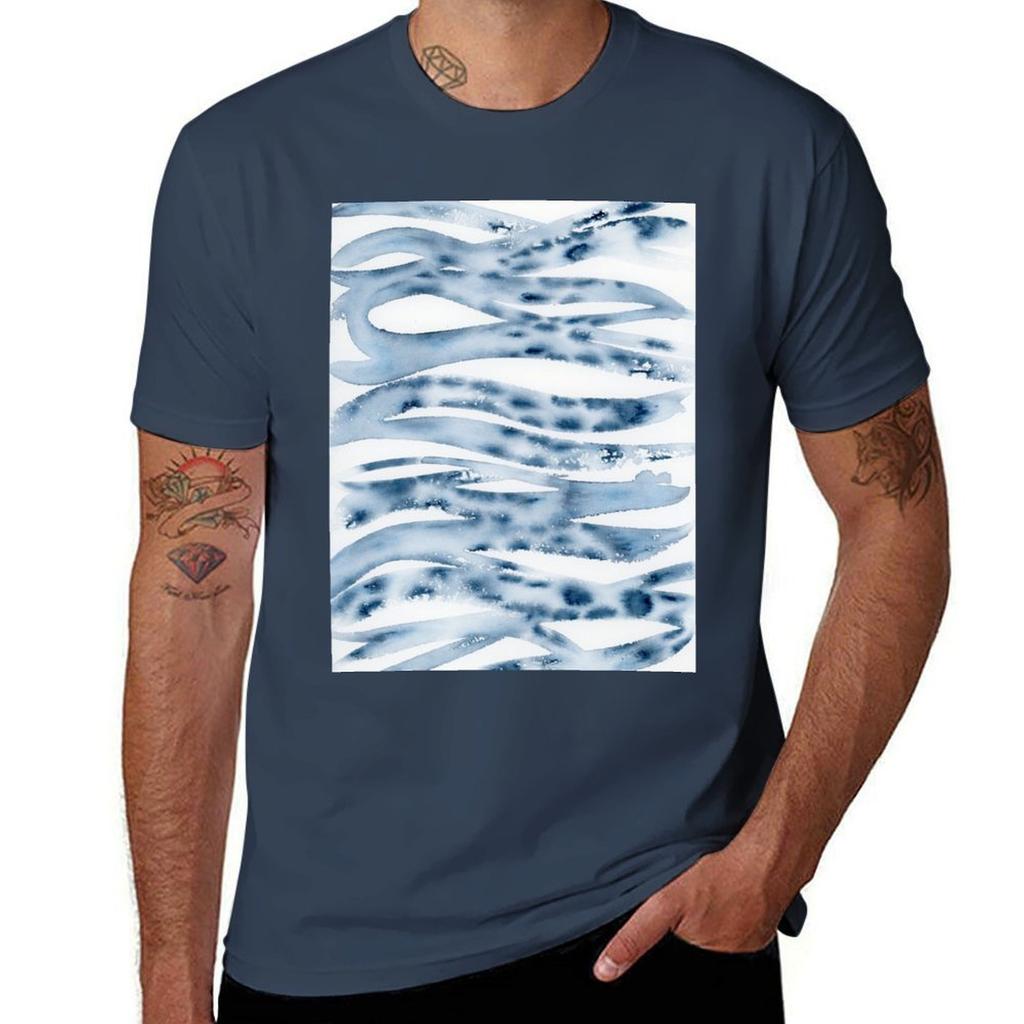 Salty Blue Tshirt Lightweight Cooling Short Sleeve Tee