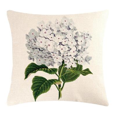 Mother Day Hydrangea Throw Pillow Cover Beautiful Flower Cushions Cover Elegant Pillow Case Fine Linen Material