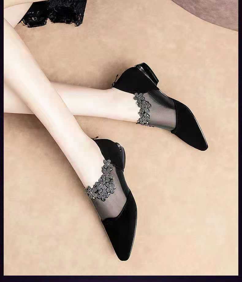 Summer new casual trend comfortable flat heel foot bag mesh breathable temperament elegant sandals