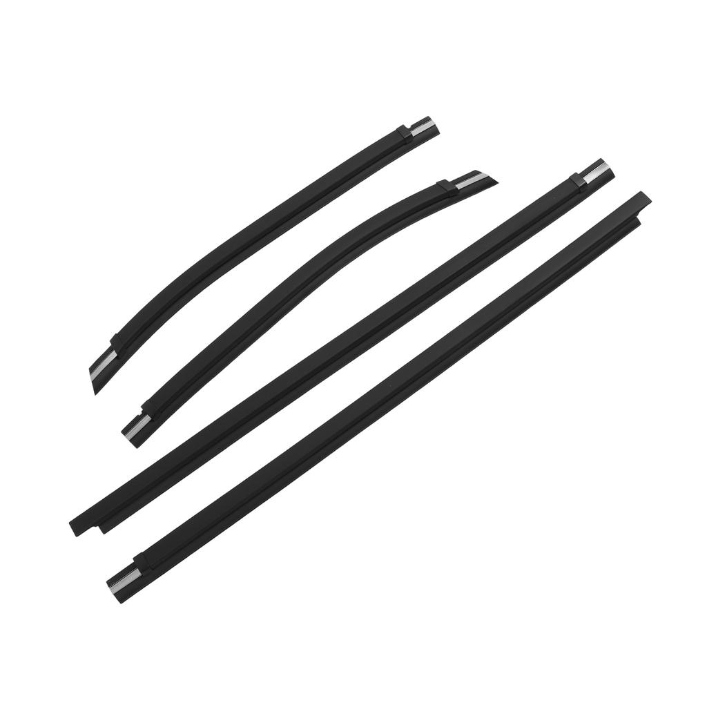 4Pcs Door Window Weatherstrip 68160‑04020 Sturdy Leakage Resistant Window Seal Belt Trim for Tacoma 1995 To 2004