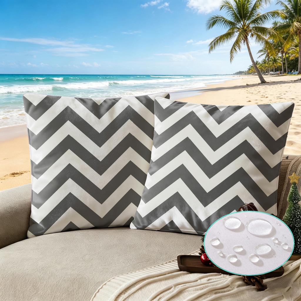 Modern Minimalist Polyester Waterproof Pillow Cover With Digital Print For Living Room Decor