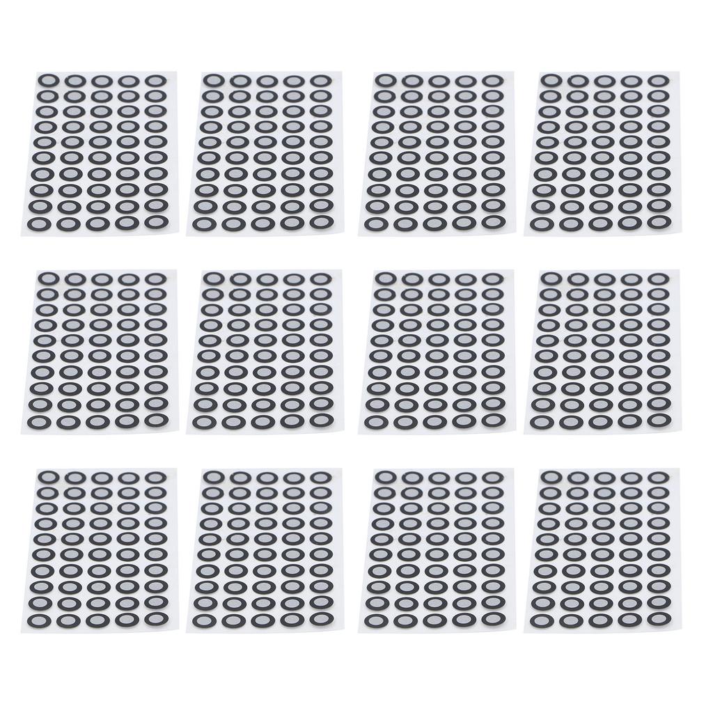 12 Sheet 3D Scanning Marker Reflective 6mm ID 10mm Outer Diameter 3D Tracking Dot for Reverse Engineering Quality