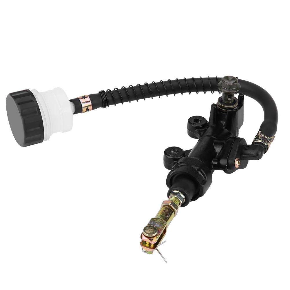  Motorcycle Rear Foot Brake Pump, Motorcycle Brake Master Cylinder, Aluminum Alloy Rear Brake Master Cylinder Pump, Compatible with GSXR 600 750 1000 