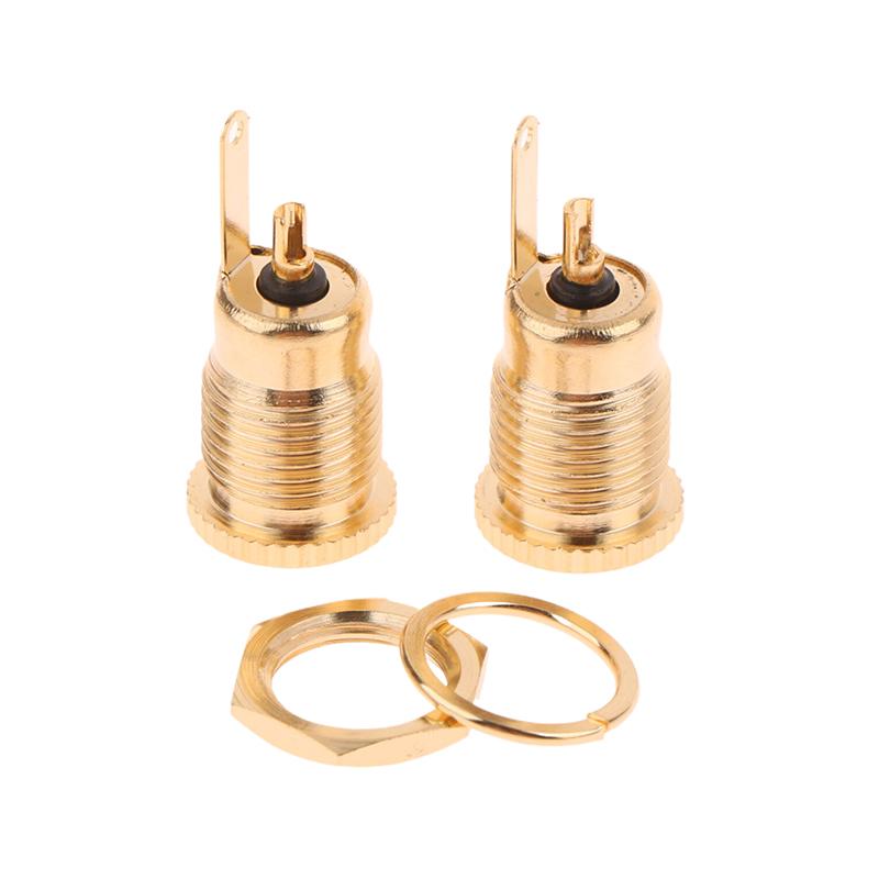 Gold-Plated 30V 10A High Current Dc Connectors 5.5X2.1Mm 5.5X2.5Mm Power Female Jack Socket Nut Panel Mount Dc Adapter Connector