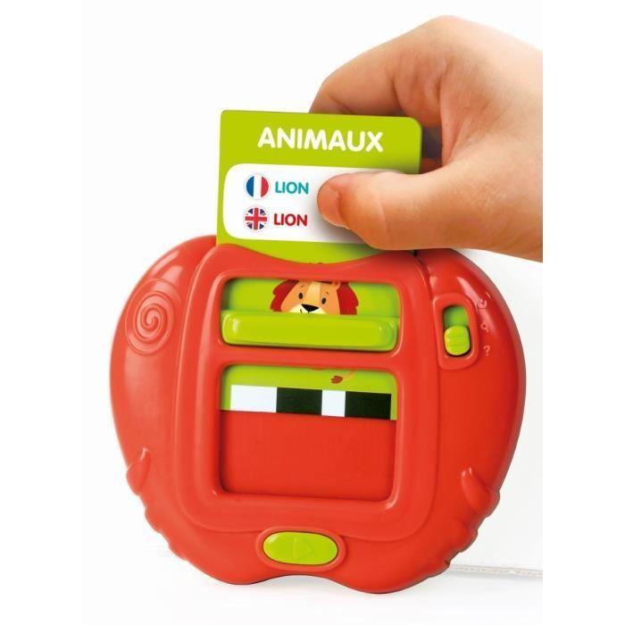 CLEMENTONI - Mých 100 prvních slov Bilingvální - Vzdělávací hračky - 2 herní režimy : Kvíz a objevování - Zvuky a říkanky