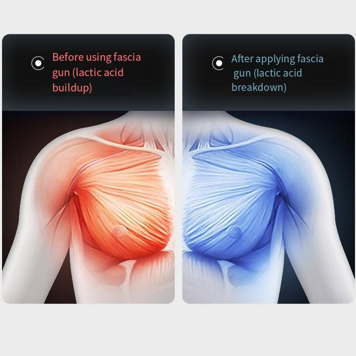 Muscle-Relaxing Tool Impact Body Massager1800mAh8Head Massage16800Turn/Minutes6Gear Adjustment3500Times/Minutes