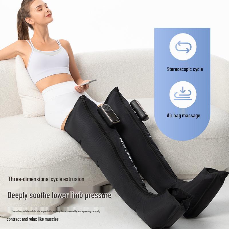 Air Wave Electric Leg Massager with Heat Therapy