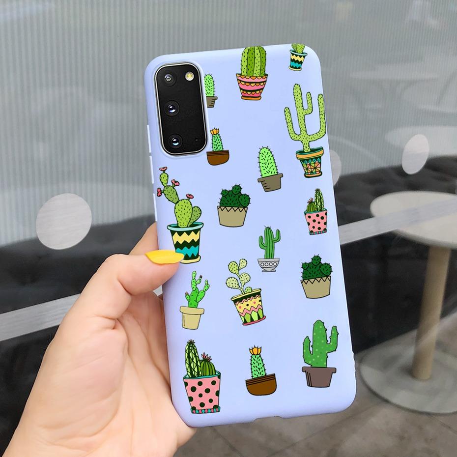 For Samsung Galaxy S20 5G S20+ Case Cover Fashion Soft Silicone Macaroon Phone Cases For Samsung S20 FE S 20 Plus S20Plus Funda