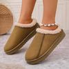 Large Size Flat-soled Cotton Shoes for Women's Autumn and Winter New Velvet Thickened Warm Snow Boots for Women