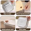 Square Lunch Box with Lid 304 Stainless Steel Sealed Bento Lunch Box Fruit Salad Food Container For Student Office Worker