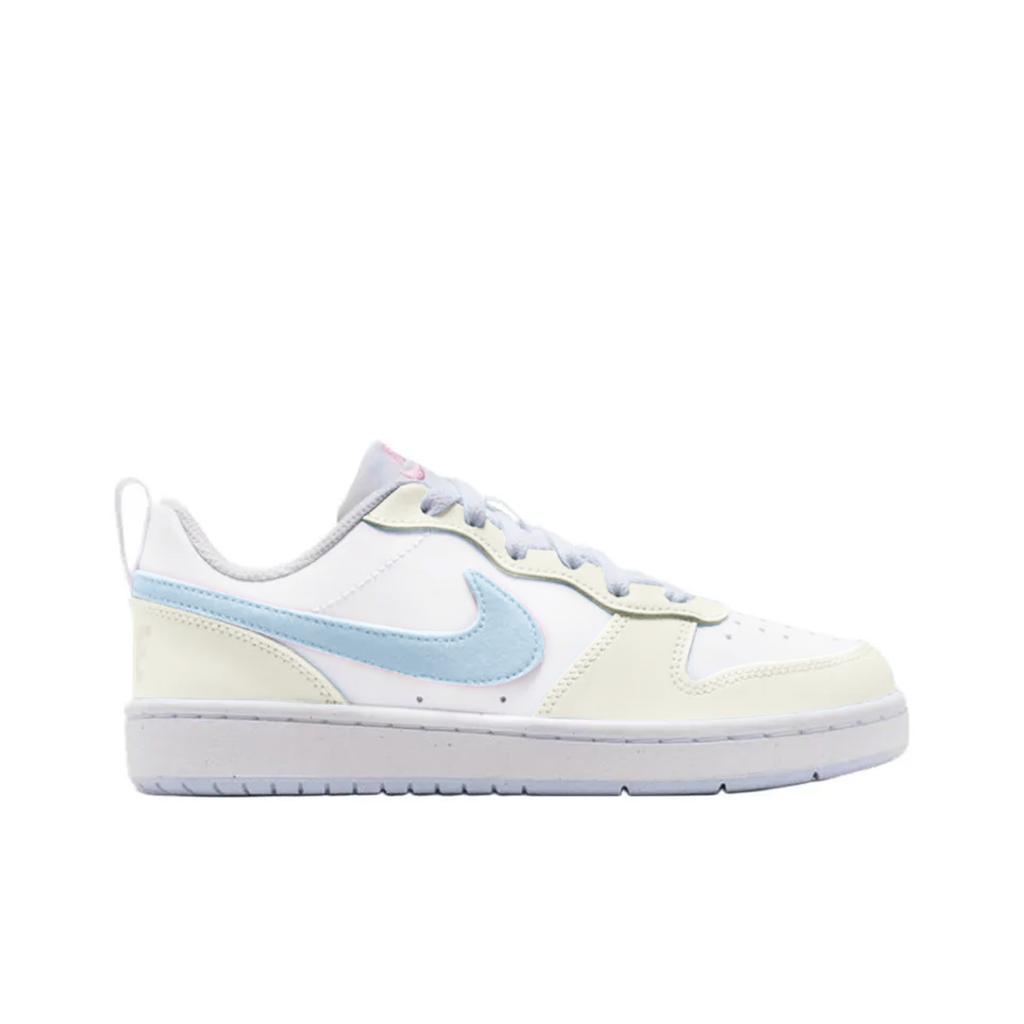 Nike Court Borough2 Moon Express, Cream Cloud Lightweight Low Top Skateboard Shoes Unisex Light Yellow IQ2725-101(TeamK-)