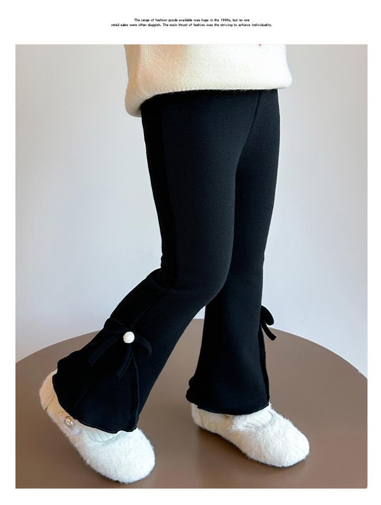 Leggings Invernali da Bambina con Fodera in Pile: Pantaloni spessi alla moda monopezzo per ragazze 2025
