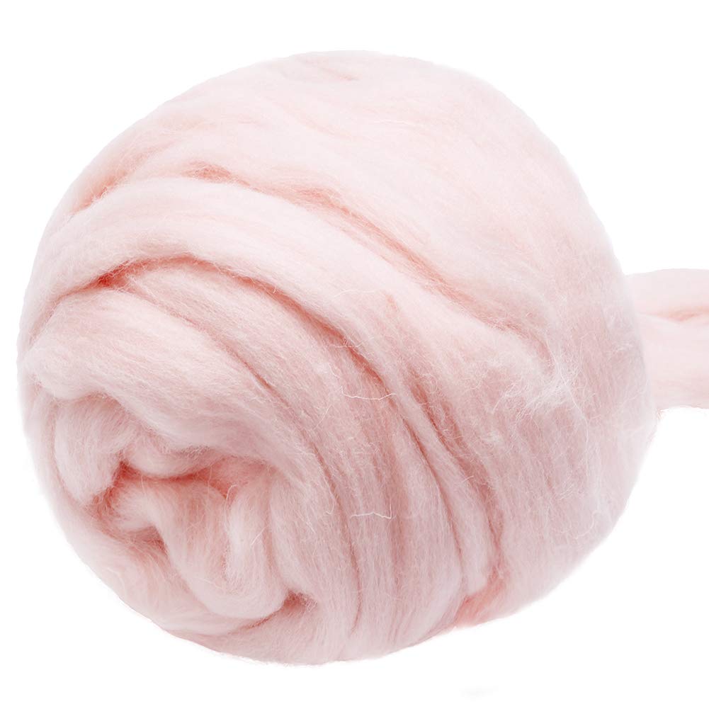 Fenrry 100g Yün Roving İplik Elyaf Roving Yün Üstü Yün Keçe Malzemeleri Saf Yün Kalın İplik Eğirme Kendin Yap El Eğirmesi için