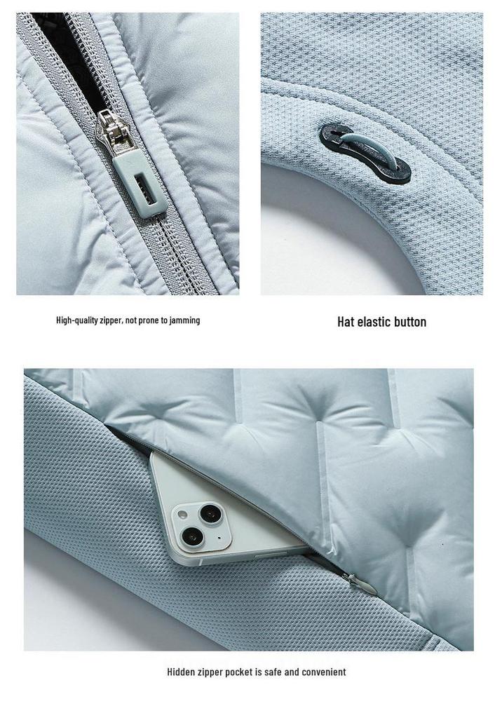 Men's & Women's Hooded Graphene Down Jacket - 90% Goose Down, Lightweight, Fashionable, Warm, Casual Couple Style for Autumn/Winter