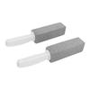 2 Pcs Toilet Pumice Stone Pumice Stone Toilet Brush Cleaner Scrubber with Handle for Tile Bath
