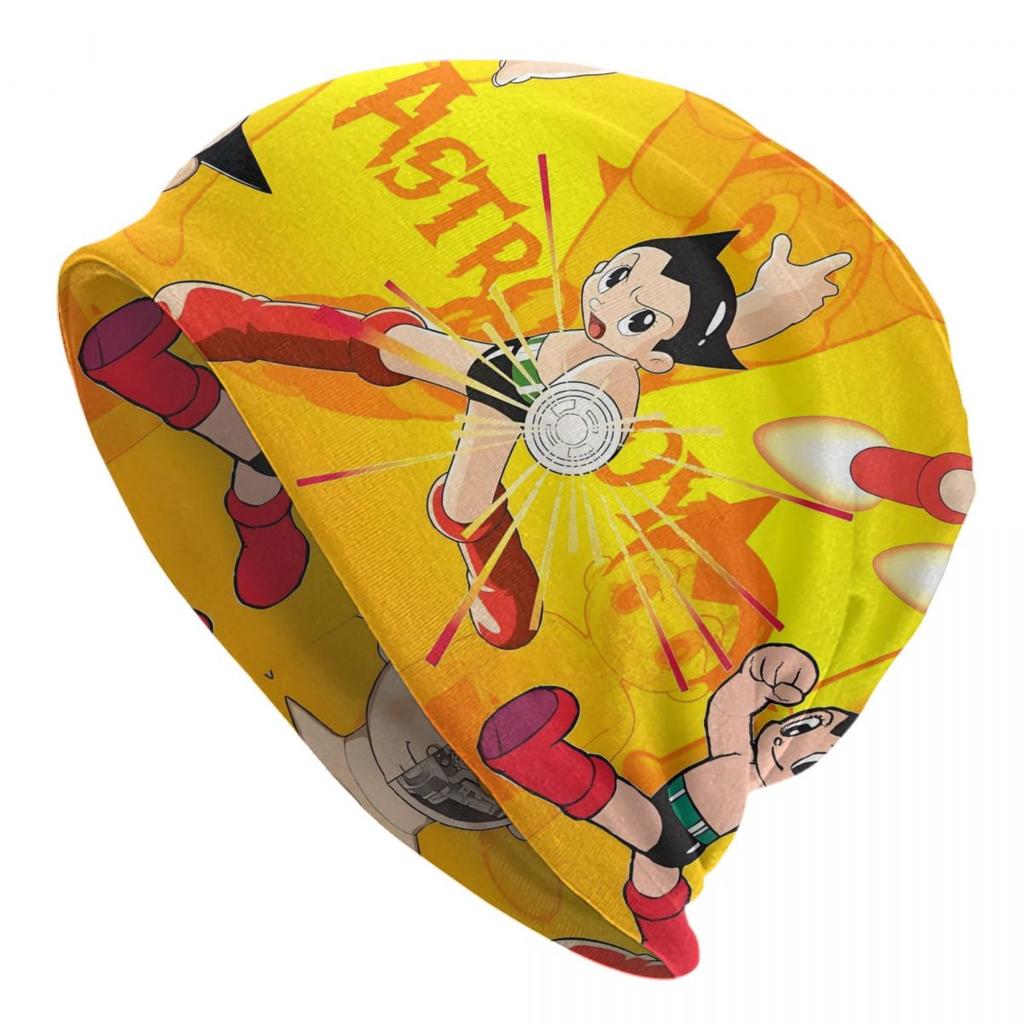 Custom Astro Boy Japan Unisexga Beanies Caps Unisex Women Unisex Hip Hop Winter Warm Knit Hat Adult Anime Cartoon Bonnet Hats