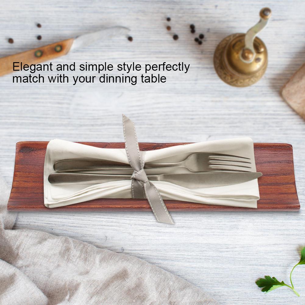 Wooden Napkin Tray, Serving Dish Simple Hotel Plate for Home Restaurant Cafe Shop