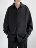 2026 Spring/Summer High-End Men's Loose Korean Style Solid Color Long Sleeve Casual Shirt
