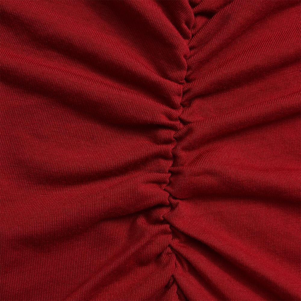 GMXIA Women's Fashion Summer Spring Solid Color Print Sleeveless O-Neck High Waist Casual Dresses