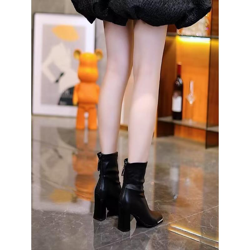 Winter High Quality Soft PU Leather Women Ankle Boots Pointed Toe Thin Heels Fashion Ladies Pole Dancing Botines
