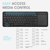 Perix Keyboard Wireless Touchpad with Scissor Keys Compatible Tenkeyless Black English Layout PERIBOARD-716 2.4GHz Multi-Touch [Official Warranty]
