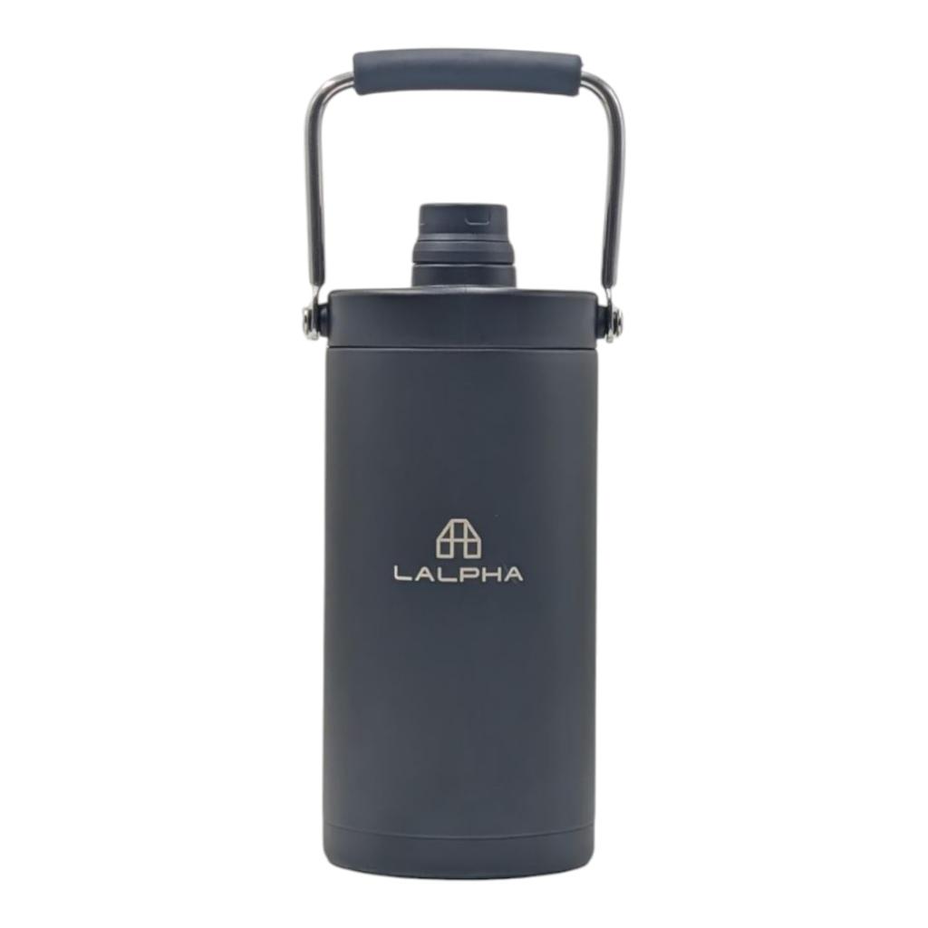 LALPHA Ice Jug Ice Container Jug Insulation Vacuum Insulation Ice ICE Cold Hot Compatible Stainless Steel Camping Outdoor 1.8L Cold/Hot CK-180BK