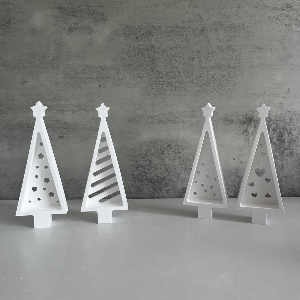 Sturdy Silicone Mold for Resin Tree Photo Frame Christmas Tree Shaped Epoxy Picture Holder Craft Home Decoration