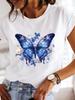 (Asian Size)  Clothing T Shirt sweet plant cute Fashion Tee Print Lady Women Casual Top Short Sleeve Female Graphic T-shirts