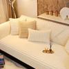Plysj sofamatte Maskinvaskbar hudvennlig tykk pute for vinteren Ny sklisikre skinnsofatrekk med plysjtrekk kluthåndkle