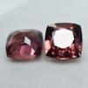 Natural Padparadscha Sapphire 16 Ct Square Cushion Pair Certified Gemstone
