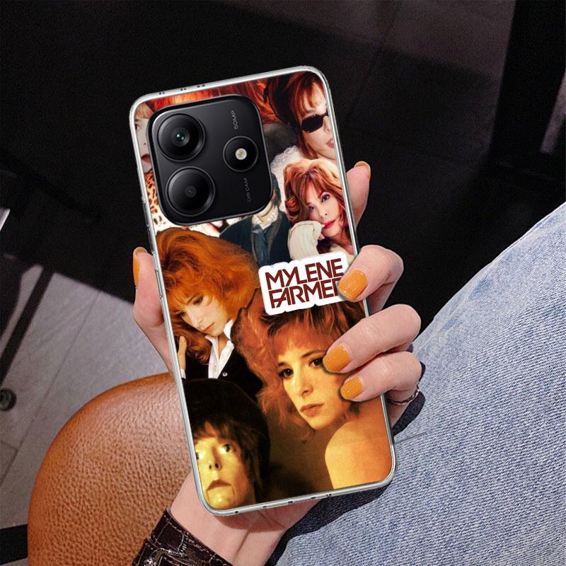 Mylene Farmer Phone Case For Xiaomi Redmi Note 15 14 13 12S 12 11 Pro Plus 14S 11S 11E 10 10S 11T 5G Personalized Cover Redmi No
