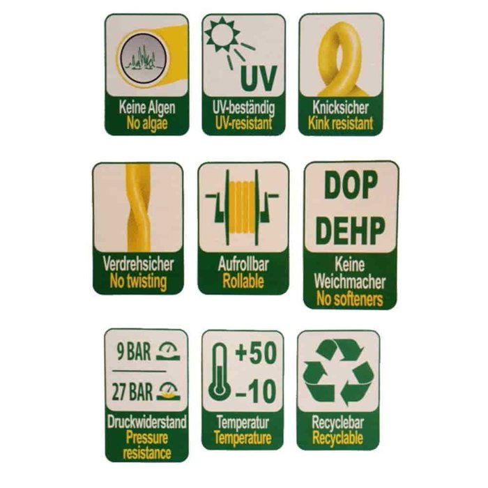 1 Inch Garden Hose, 25m, Flexible and Anti-kink