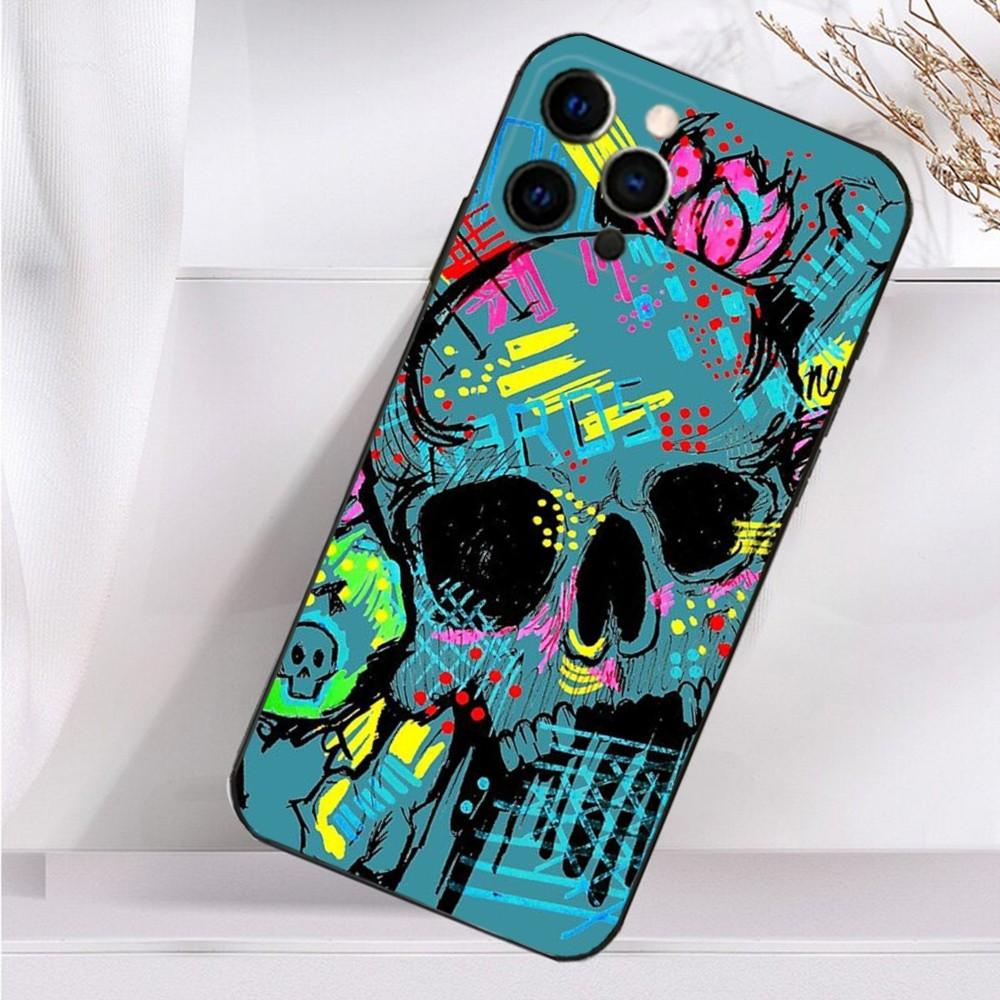 Cool Thing Graffiti Art Phone Case For iPhone 16,15,14,13,12,11 Plus,Pro Max,XS,X,XR,SE,Mini,8,7 Soft Silicone Black Cover